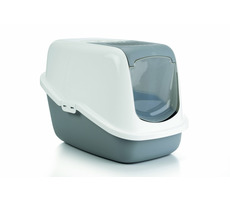 Beeztees NESTOR Toilette für Katzen grau-weiß / 56¨x39x39cm