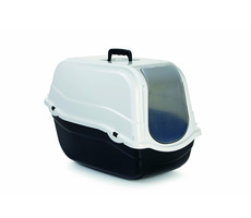 Beeztees ROMEO Toilette für Katzen schwarz-weiß / 57x39x41cm