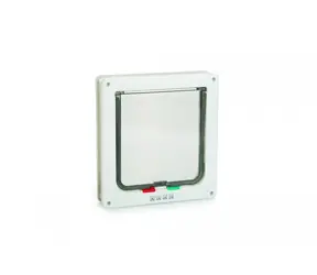 Beeztees MUZE Tür für Katzen weiß 23,5×25,2cm