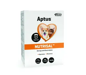 Aptus Nutrisal plv. 10x25g / zur Aufrechterhaltung des Flüssigkeitshaushaltes im Körper von Hunden und Katzen.