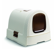 Curver Tiertoilette beige / 51cm x 38,5cm x 40cm