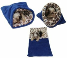 Marysa Bett 3 in 1 für Welpen und Kätzchen, blaubraune Räder