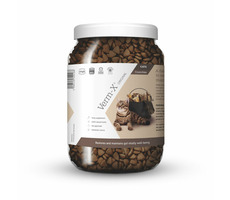 VERM-X Natürliches Granulat gegen Darmparasiten für Katzen 650 g