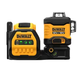 DeWalt DCE089D1G18 / Kreuzlinienlaser mit grünem Strahl / 18V / 2,0Ah / Ladegerät / Koffer