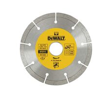 DeWalt DT3711 / Segmentierte Diamantklinge / Durchmesser 125x22,2 mm / Breite 1,8 mm / Anzahl der Segmente 9