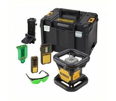 DeWalt DCE079D1G / Grüner Rotationslaser / 1x Aku 2,0 Ah / Ladegerät / Koffer / Zubehör
