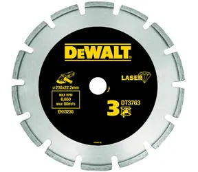 DeWalt DT3763 / Diamanttrennscheibe / Durchmesser 230 x 22,2 mm