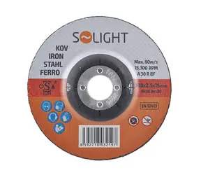Solight Schleifscheibe für Stahl 100 x 2,5 x 16 mm