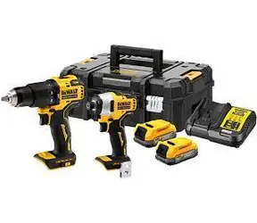 DeWalt DCK2062E2T / Akku-Set DeWalt DCD709 + DCF809 / 2x Akku 1,7 Ah / 1x Koffer / Ladegerät
