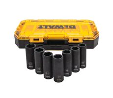 DeWalt DWMT74737 Set mit 7 verlängerten Schlagschraubern 1/2" / 17-24 mm
