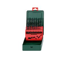 Metabo Metallbohrerkassette / HSS- R / 19-tlg. / 1-10 mm / Restposten