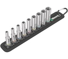Wera Belt A Deep 1 Satz Steckschlüsseleinsätze ("Nüsse") / Klemmteil 1/4" / 9-teilig / Lagerabverkauf