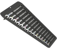 Wera 6003 Joker 15 Set 1 / Satz offene Steckschlüssel / 15-tlg