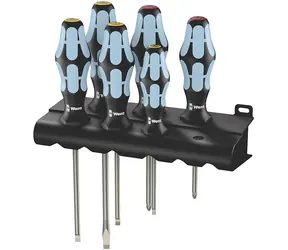 Wera 3334/6 Schraubendreher-Set / Edelstahl + Ständer / 6-tlg