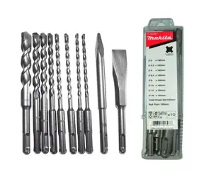 Makita D-46361 SDS PLUS Bohrer- und Meißelset / 10-tlg