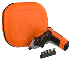 Black&Decker BCF611CK / Akkuschrauber / 3,6V / 1,5Ah / 180 U/min / Sechskantklemmung 1|4" / 5,5 Nm