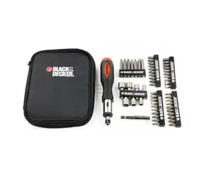 Black&Decker A7104 / Bit-Set mit Schraubendreher / 56-tlg 