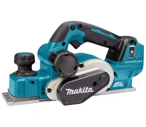 Makita DKP181ZJ / Akku-Hobelmaschine / 18 V / Breite: 82 mm / Tiefe: bis zu 3 mm / 12.000 U/min / Ohne Akku