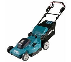 Makita DLM539PT2 / Akku-Rasenmäher / 2x 18V / 3.000 U/min / bis zu 800 m2 / Sichtfeld 53 cm / Korb 70 l / 2x 5,0 Ah