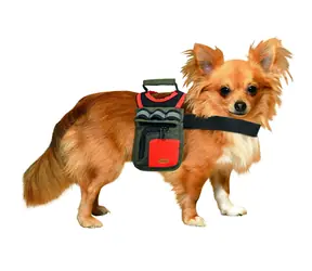 Karlie Rucksack für Hunde grün-orange reflektierend Größe M