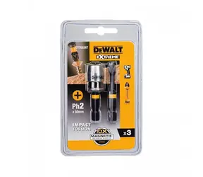 DeWalt DT70536T EXTREME TORSION Ph2 / Bit-Set / 50 mm / 2 Stück + Magnethalter