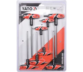 YATO YT-05597 / Schraubendreher-Satz T-Sechskant Kugel 2,5 - 10 mm 8-tlg 