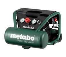 Metabo POWER 180-5 W OF / Ölfreier Kompressor / 1100 W / 5 l / Druck 8 bar / 90 l/min