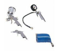 Metabo LPZ 4 SET / Druckluft-Werkzeugset / 4-tlg 