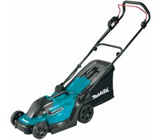Makita DLM330ST / Akku-Rasenmäher / 18V / 4.300 U/min / bis zu 270 m2 / Schnittbreite 33 cm / 30 l Korb / 1x 5,0 Ah
