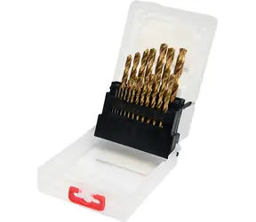 YATO YT-44675 / HSS-TiN-Eisenbohrer-Set 19-teilig / 1-10 mm