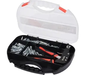 YATO YT-51451 / Anwendungszange + Molly-Dübel (Anker) für Gipskartonplatten / Set mit 60 Stk.