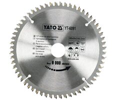 YATO YT-6091 / Sägeblatt für Aluminium / Durchmesser 200x30 mm / Schnittbreite 3 mm / Zähnezahl 60 / Lagerabverkauf