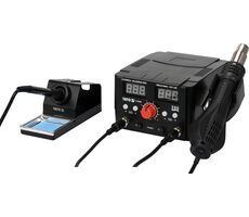 YATO YT-82458 / Lötstation 2 in 1 mit LED-Anzeige / 750W & 75W / 100 - 480°C / 200 - 480°C