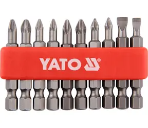 YATO YT-0483 / Bit-Satz 1/4" 50 mm RUTSCHFREI 10-tlg