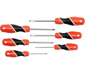 YATO YT-25965 / Schraubendreher-Set 6-teilig / - 3-6 mm / + PH0-PH2