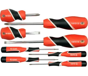YATO YT-25980 / Schraubendreher-Set 8-teilig / - 2-6 mm / + PH0-PH2