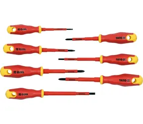 YATO YT-2828 / Schraubendreher-Set 7-teilig / isoliert / 1kV