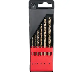 YATO YT-41602 / Metallbohrer-Set 6-teilig / HSS-COBALT / 2-8mm