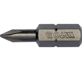 YATO YT-78130 / Kreuzschlitz-Bit 1/4" PH0 x 25 mm / 10 Stk