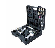 Stanley 8221074STN / Druckluftwerkzeugsatz / Schraubenschlüssel / Ratschenschlüssel / Hammer / Schleifer