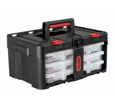 Keter Stack&#39;N&#39;Roll Organizer-Set schwarz / 3 Organizer / 48,1 x 23,3 x 33,2 cm