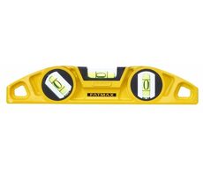Stanley 0-43-603 / FATMAX TORPEDO Wasserwaage 230 mm / 3 Ebenen 