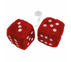 Carpoint Plush Dekowürfel - rot