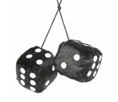 Carpoint Plush Dekowürfel - schwarz