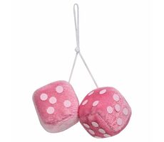 Carpoint Plush Dekowürfel - rosa