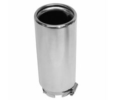 Carpoint Inox Auspuffrohr rund - Durchmesser 30-54 mm / Länge 140 mm