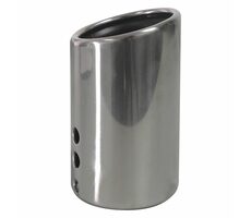 Rundes Auspuffrohr aus Inox von Carpoint - Durchmesser 35-50 mm / Länge 140 mm