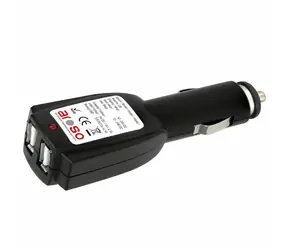 Aroso 20.211 Reduzierstück / Adapter 12/24V 2x USB auf Zigarettenanzünderbuchse 12V - 1x 2,1A / 1x 1A