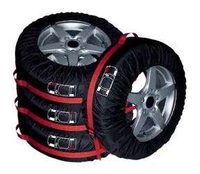 Carpoint Tragbare Textilhüllen/Taschen zur Aufbewahrung von 4 Reifen - Pkw 14-16 Zoll