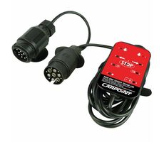 Carpoint Tester / Tester / Anhängerkupplungssteckdose 7/13-polig 12V